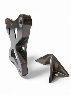 Can-Am Maverick X3 Radius Rod Plate - Rear - Elektric Off Road - Volt - Gun Metal - `17-`21 Can-Am Maverick X3 Radius Rod Plate - Rear - Elektric Off Road - Volt - Gun Metal - `17-`21
